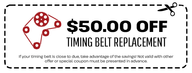 $50 OFF Timing Belt Replacement